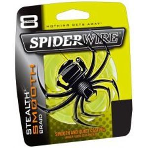 Spiderwire Splétaná šňůra Stealth Smooth 8 žlutá-Průměr 0,14 mm / Nosnost 12,5 kg / Návin 1 m