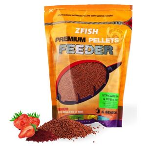 Zfish chytací pelety carp & feeder pellets 8 mm 200 g - strawberry robin red