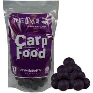The one boilies rozpustné carp food purple krab,borůvka 1 kg 22 mm