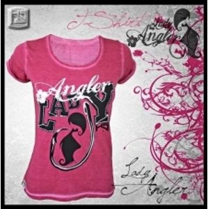 HOTSPOT DESIGN Tričko Lady Angler růžové-Velikost L
