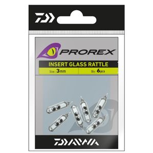 Daiwa prorex rolničky skleněné do gumy-velikost 3 mm 6 ks