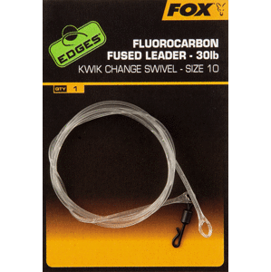 Fox návazec fluorocarbon fused leader 75 cm 30 lb-velikost 7