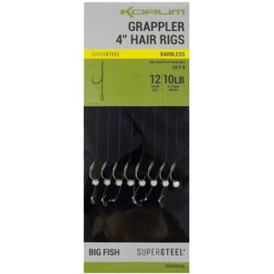 Korum návazec grappler 15” hair rigs barbless 38 cm - velikost háčku 12 průměr 0,26 mm nosnost 10 lb