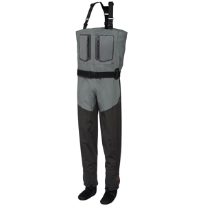 Scierra brodící kalhoty helmsdale neo 4,5 mm chest stockingfoot grey blue - m 40-41