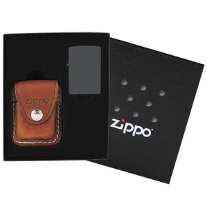 Zippo dárková kazeta s hnědým pouzdrem