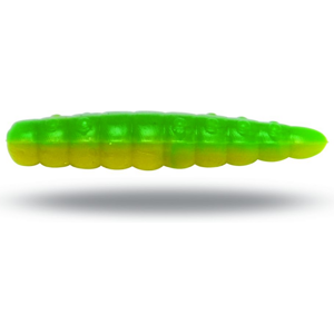 Zebco gumová nástraha červ magic trout b-maggot česnek 2,5 cm 10 ks - žluto zelená